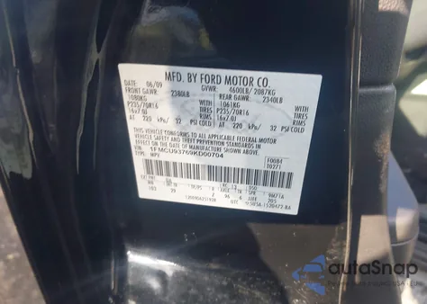 2009 Ford Escape Xlt z USA, uszkodzony, nr VIN 1FMCU93769KD00704